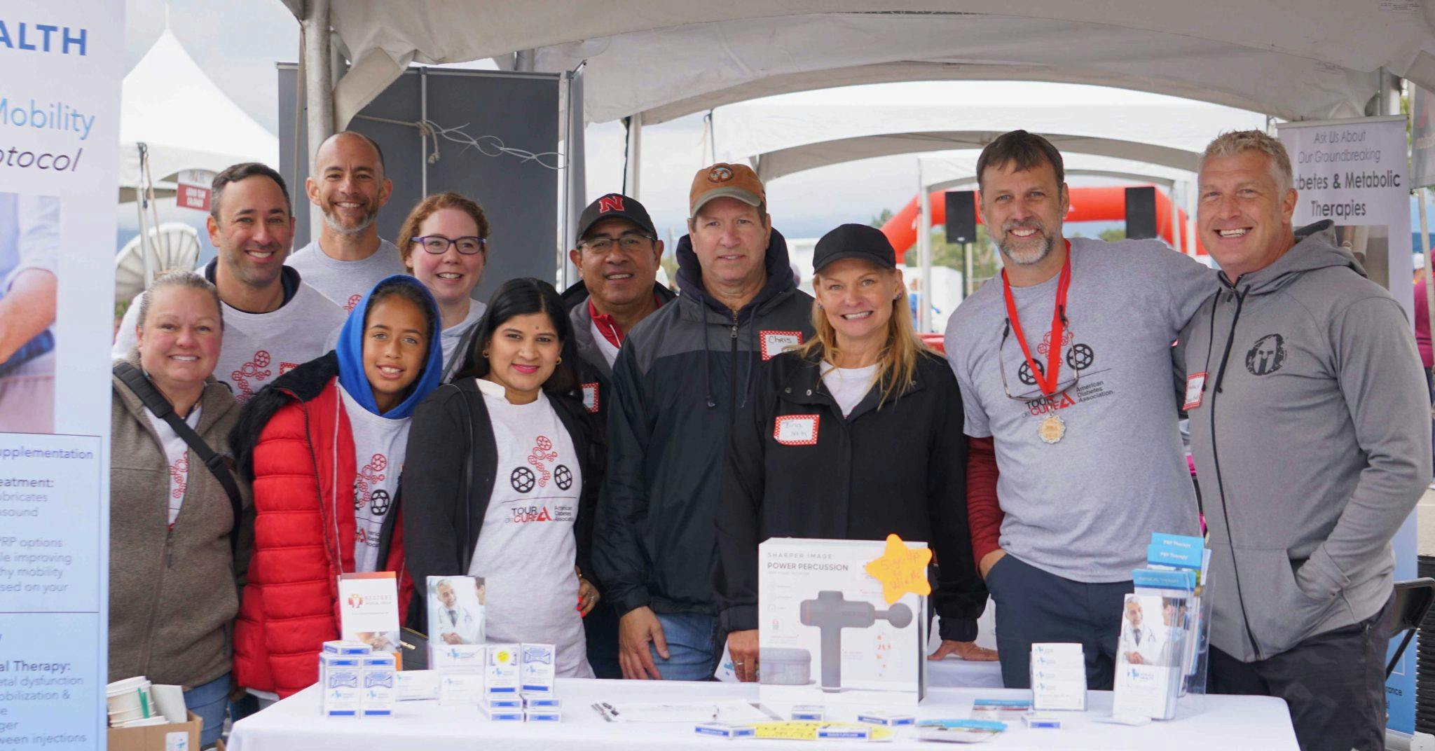 Spruce Health Group Wellness Tent at the 2022 ADA Tour de Cure Rocky Mountains